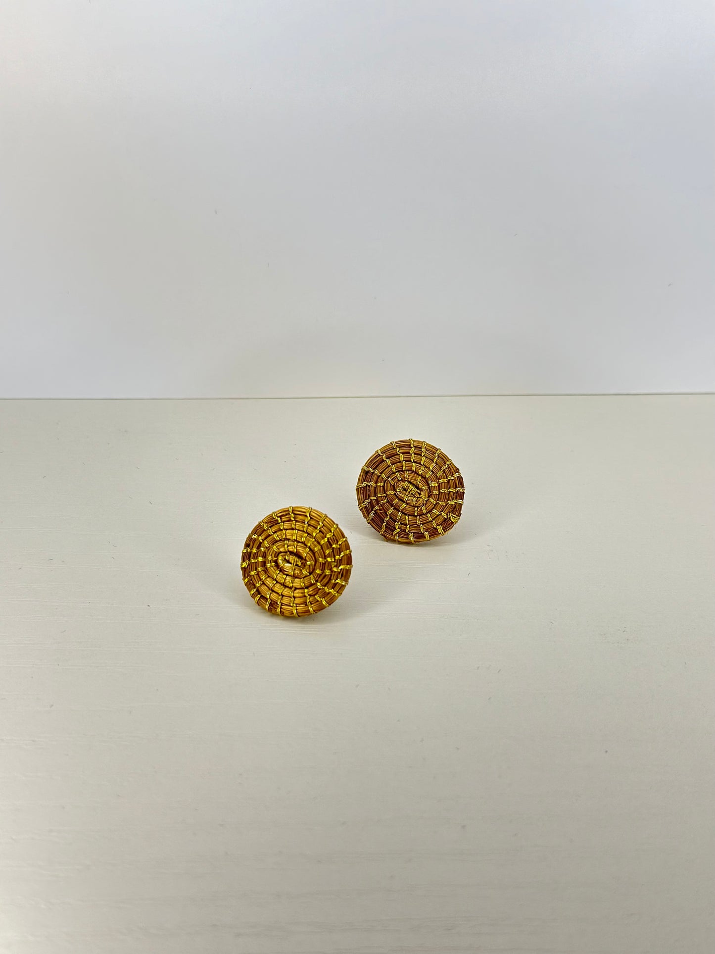 Golden Grass Artisan Earings