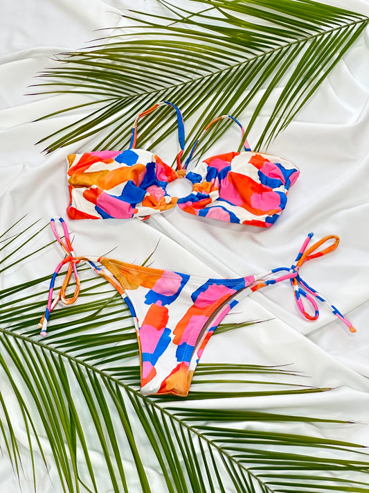 Miah Side Tie Bikini Set