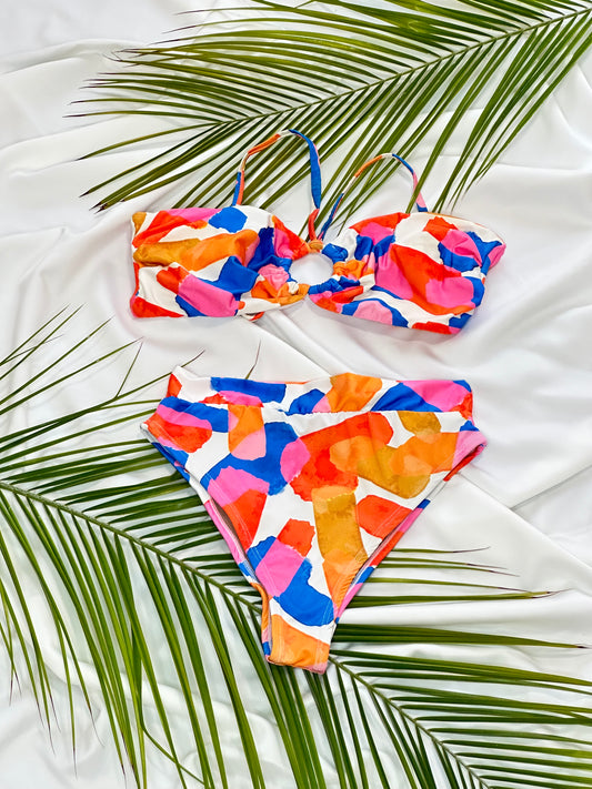 Miah Bandeau Top Bikini Set